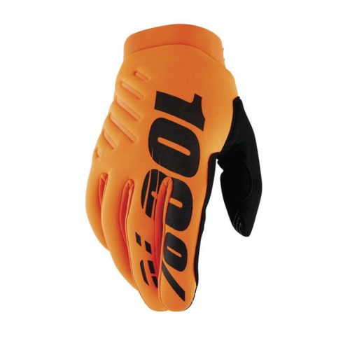 100% kesztyű Brisker Youth XL fluo narancs/fekete