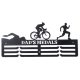 FEKETE - Éremtartó Falra Szerelhető Triatlon