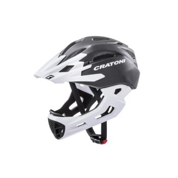 Cratoni C-Maniac bukósisak fekete fehér matt L/XL 59-62