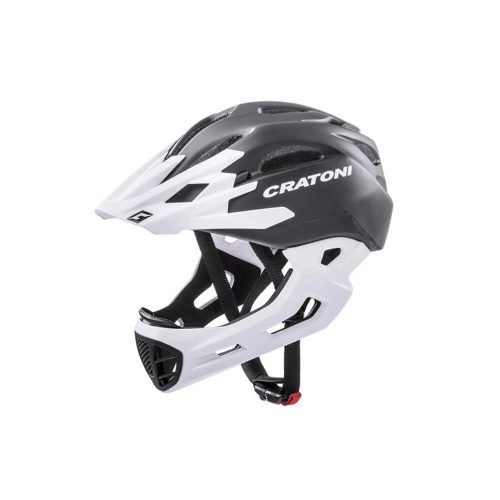Cratoni C-Maniac bukósisak fekete fehér matt L/XL 59-62