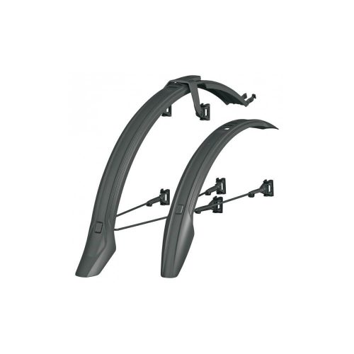 SKS sárvédő szett Veloflex 55 26"-27,5" fekete pálcás
