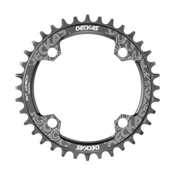 Deckas lánckerék 104/36 alu fekete