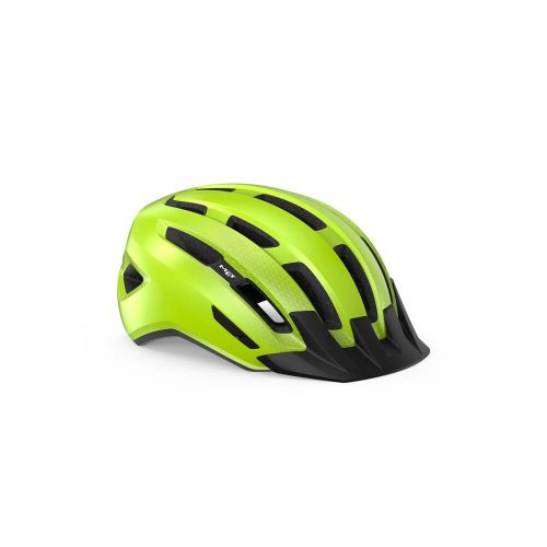 Met Downtown bukósisak fényes fluo sárga 58-61cm