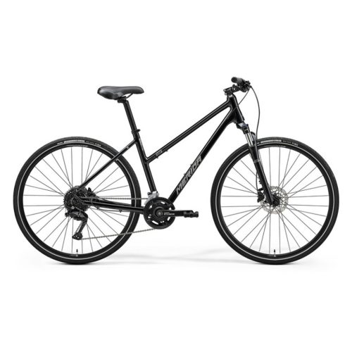 Merida Crossway 100 III2 női S fényes fekete kerékpár