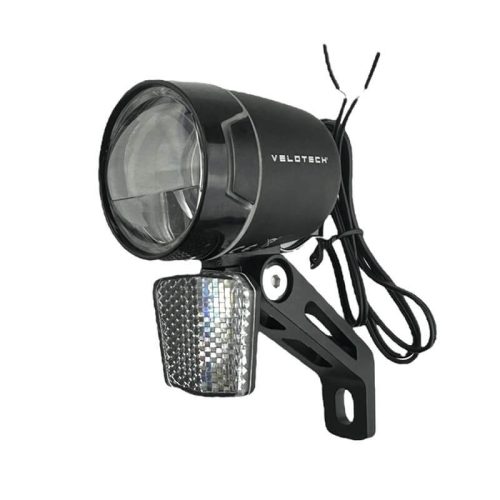 Velotech lámpa első e-bikehoz agydinamós