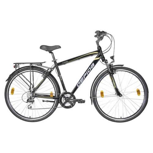 Gepida Alboin 200 PRO 28" trekking kerékpár fekete-lime (M/52)