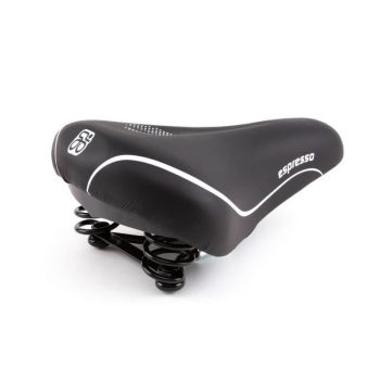 Csepel nyereg espresso rugós fekete