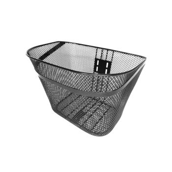 Kosár első szerelhető sűrű fekete 33x25x26cm 