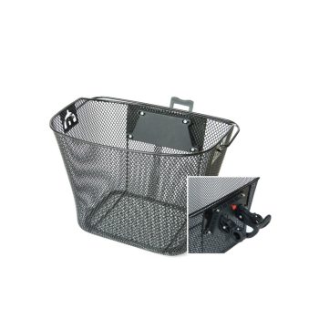 Kosár első QR levehető sűrű szövésű 33x22x26cm