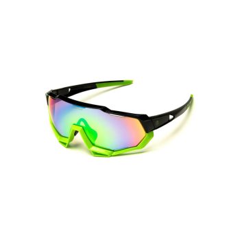   Bikefun szemüveg Stealth zöld, zöld lencse, full revo cat.3
