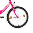 Csepel Flora 20" gyerek kerékpár neonpink virág minta