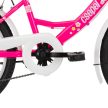 Csepel Flora 20" gyerek kerékpár neonpink virág minta