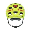 Abus sisak Hyban 2.0 LED, ABS signal yellow/neon sárga M (52-58cm)