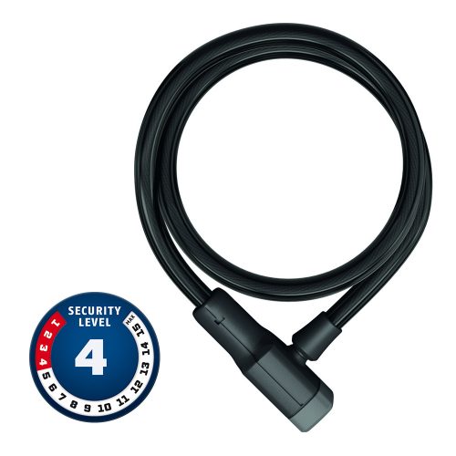 ABUS spirál lakat 6412K/120 Fekete