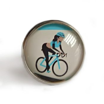   Kézzel készített kerékpáros gyűrű hölgyeknek kék színben