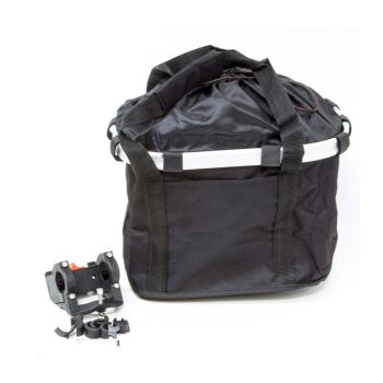 Szövet kosár első fekete