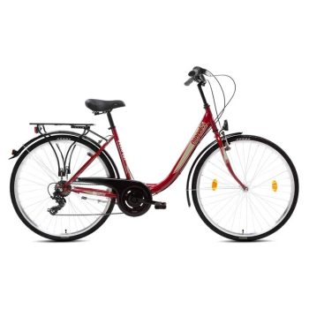 Csepel BUDAPEST B 28/19" 7SP piros női kerékpár