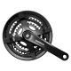 Shimano hajtómű FC-TY501 négyszögt. 48x38x28T fekete