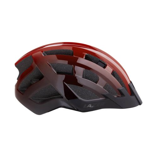 Lazer bukósisak Compact DLX piros fekete unisize háló+led