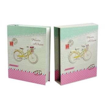 3D Biciklis fotó album pink színben