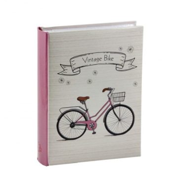 Fényképalbum biciklis 200db 15x10cm-es képhez Rózsaszín