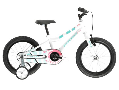 Kross MINI 3.0 D fehér 16" gyerekkerékpár fehér celadon korall