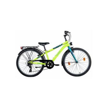 Neuzer Bobby city 24" gyermek kerékpár sárga türkiz