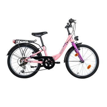 Neuzer Cindy 20" city gyerek kerékpár pink lila