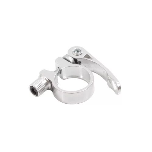 Nyeregcső bilincs 31,8 alu ezüst gyorszáras