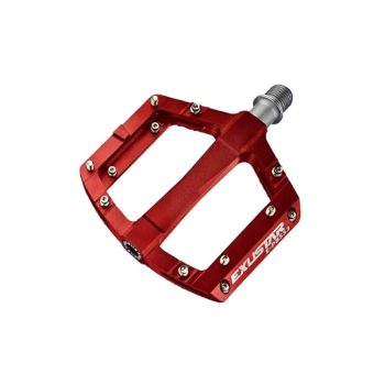 Exustar pedál platform piros szegecses