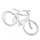 Kerékpáros Sörnyitó - ezüst színben