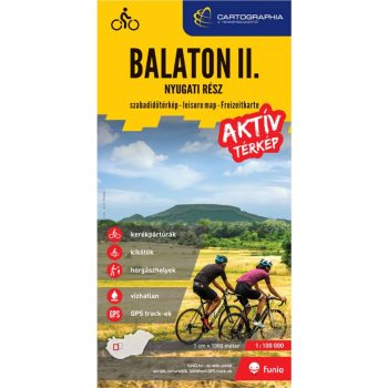 Balaton II. aktív térkép - nyugati rész
