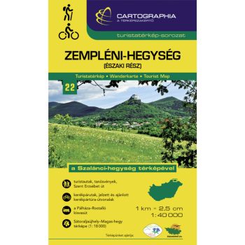 Zempléni-hegység (északi rész) turistatérkép
