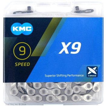 KMC X9 9 sebességes lánc 114 szem