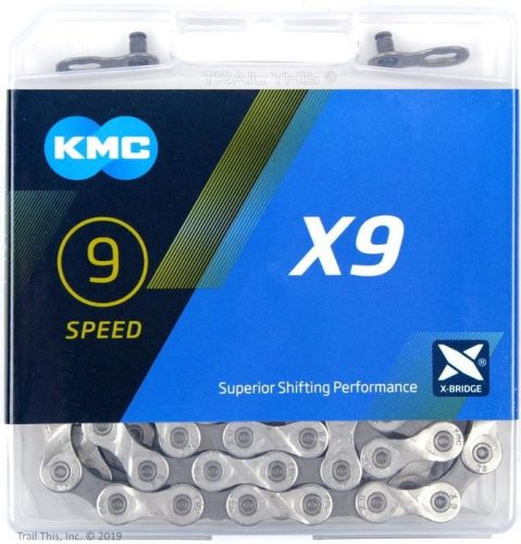 KMC X9 9 sebességes lánc 114 szem